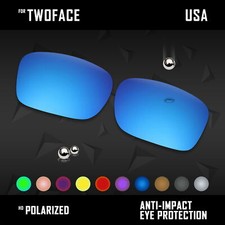 Anti Scratch Polarized Replacement Lenses for-Oakley TwoFace OO9189 Options