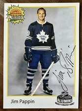 JIM PAPPIN AUTOGRAPHED CARD MOHAWK SUMMER NIGHTS NHL ALUMNI HOCKEY