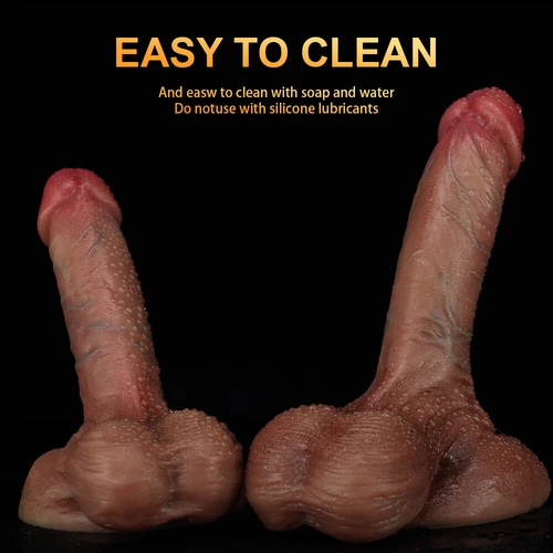 Riesiger großer Dildo Flüssigsilikon Realistisches Hautgefühl Penis Saug-Big-Dick Toy - Bild 9 von 19