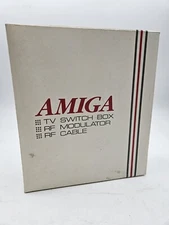 AMIGA RF MODULATOR CONNECTS TV TELEVISION SWITCH BOX SET ~ NOS NIB NEW