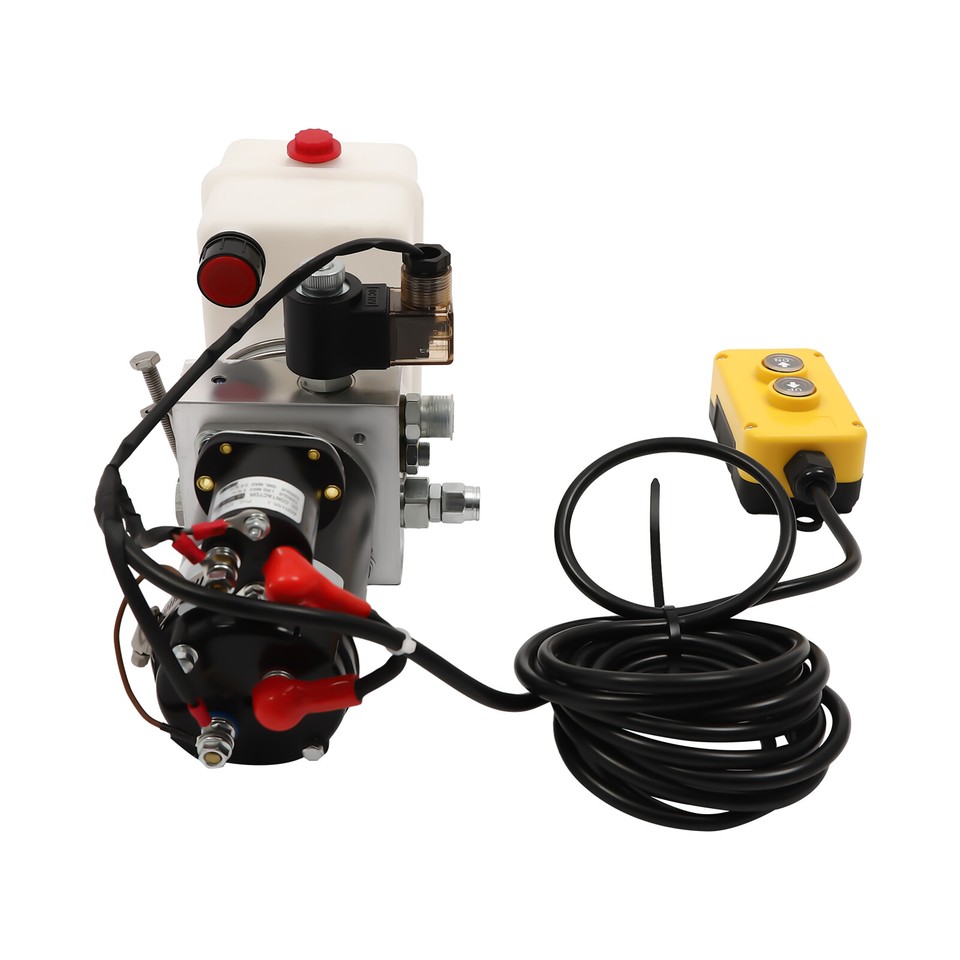 Single Home Unit Hydraulic Power Unit 12V, Single Acting Dump Hydraulic Pump for Dump ...