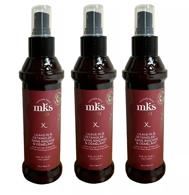 3 PACK  Marrakesh MKS eco X ORIGINAL SCENT  Leave-In-Treatment & Detangler 4oz