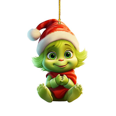3 inch Christmas Grinch Ornaments Xmas Tree Hanging Decoration
