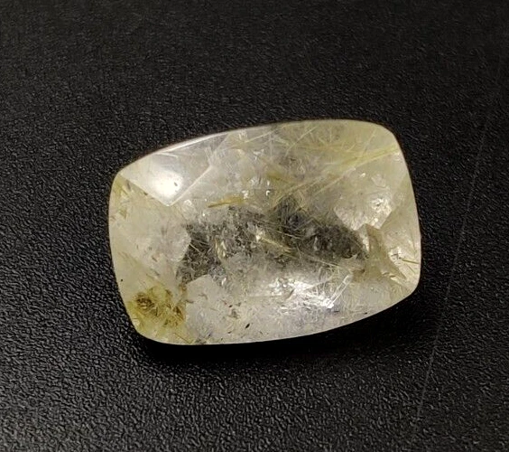 6.30 Ct Rutilated Quartz Loose Gemstone 13.70X9.50mm Cushion Faceted Cut W03 - Image 3 of 4