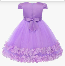 vestido de tul bordado para ni as de 18 a 24 meses, vestido formal ,