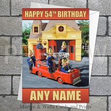 Trumpton birthday card. 5x7 inches. Personalised card, plus envelope. Trumpton.