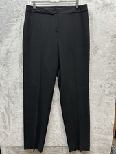St. John Caviar Pants Black Knit Women's 8 Career Casual.