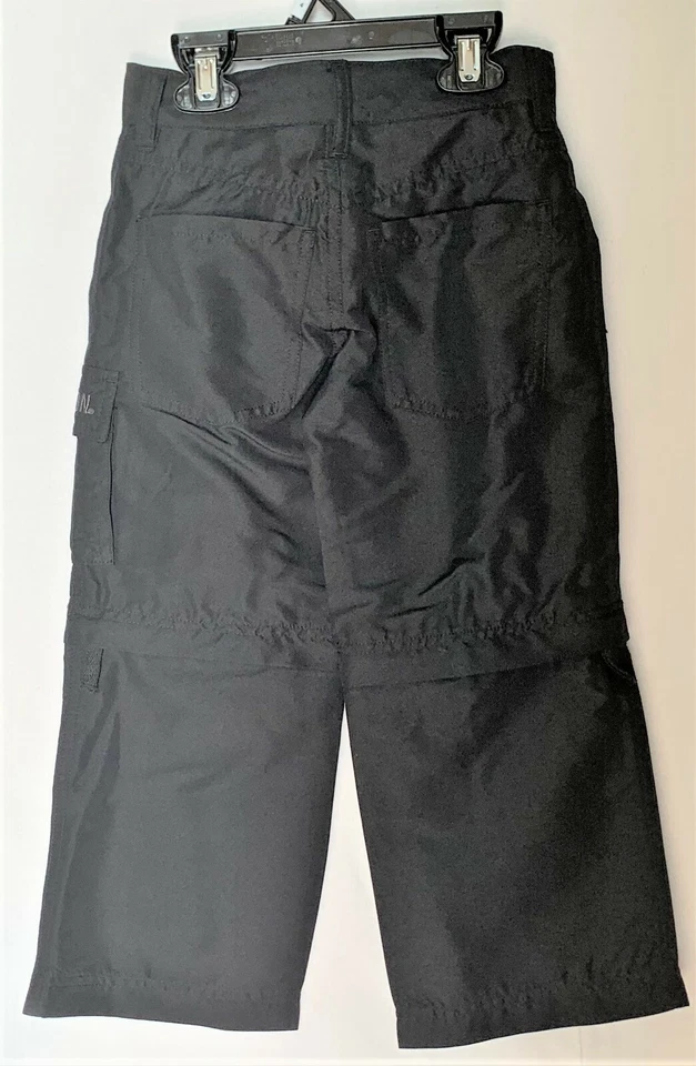 Harley Davidson® Boys Zip off Microfiber Black Cargo Pants Adjustable Waistline - Image 3 of 4