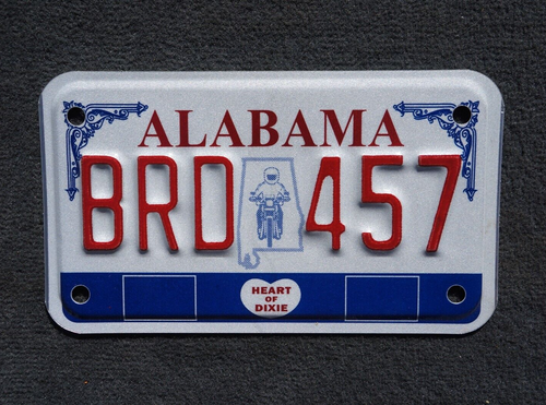 Targa Moto Alabama # BRD 457 - Foto 3 di 3