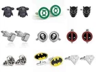 1 Pair Quality Alloy Marvel Avenger Superhero Men Cufflink DC Comic Cuff Link