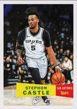 TOPPS BASKETBALL NBA BASKETBALL LIVING CARD SAN ANTONIO SPURS STEPHON CASTLE #32