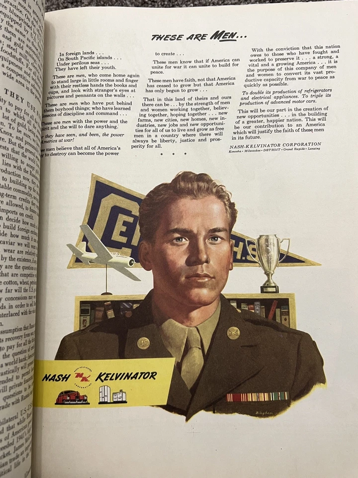 Fortune magazine – January 1945 – WWII articles, Russian cartoons – 232 pages - Image 4 of 4