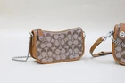 Coach Swinger 20 Crystal Signature Jacquard Shoulder Handbag - Burnished Amber
