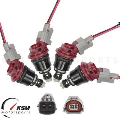 4 X 650cc Side Feed Kraftstoff Injektoren für Nissan Nismo SR20 S13 S14 S15 Für