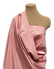 BABY PINK 4 WAY STRETCH PU VINYL COATED FABRIC. 58 " BTY , COSPLAY, COSTUMES