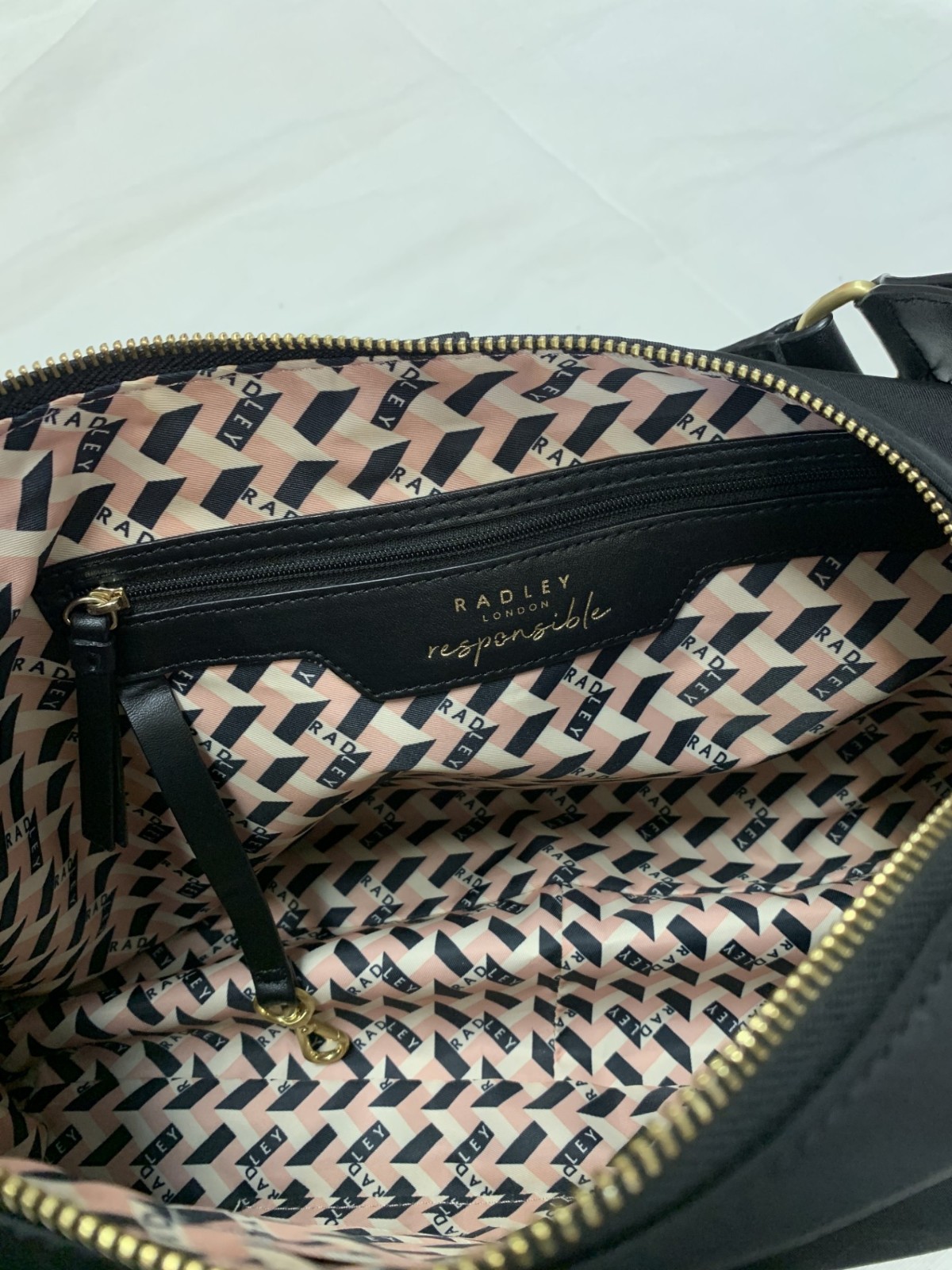 Radley London Finsbury Park Handbag Top Handle Bag Black Lined image 7