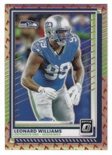 2025 Donruss Optic Leonard Williams Fire Emoji Prizm SSP #104 Seahawks