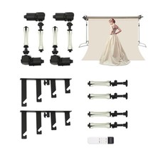 4 Roller Electric Photography Background Mechanism Wall Ceiling Mount w/Remote