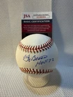 Yogi Berra Signed HOF 72 New York Yankees AL Gene Budig Autographed Baseball JSA
