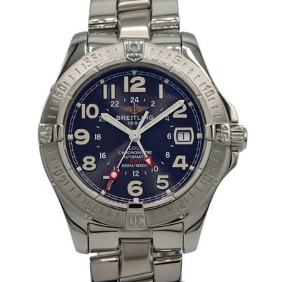 Breitling Colt GMT A32350 Edelstahl schwarzes Zifferblatt Automatik gebraucht