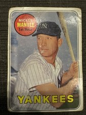 1969 Topps - Mickey Mantle #500 Yellow Name