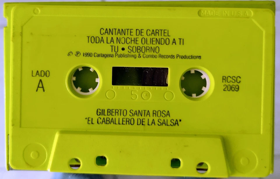 Gilberto Santa Rosa - El Caballero de la Salsa (Cassette, 1990) Combo Records - Imagem 3 de 4
