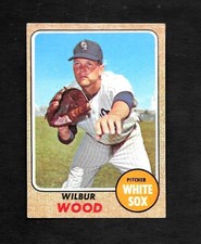 1968 TOPPS #585 WILBUR WOOD - NM/MT - 4.99 MAX SHIP COST
