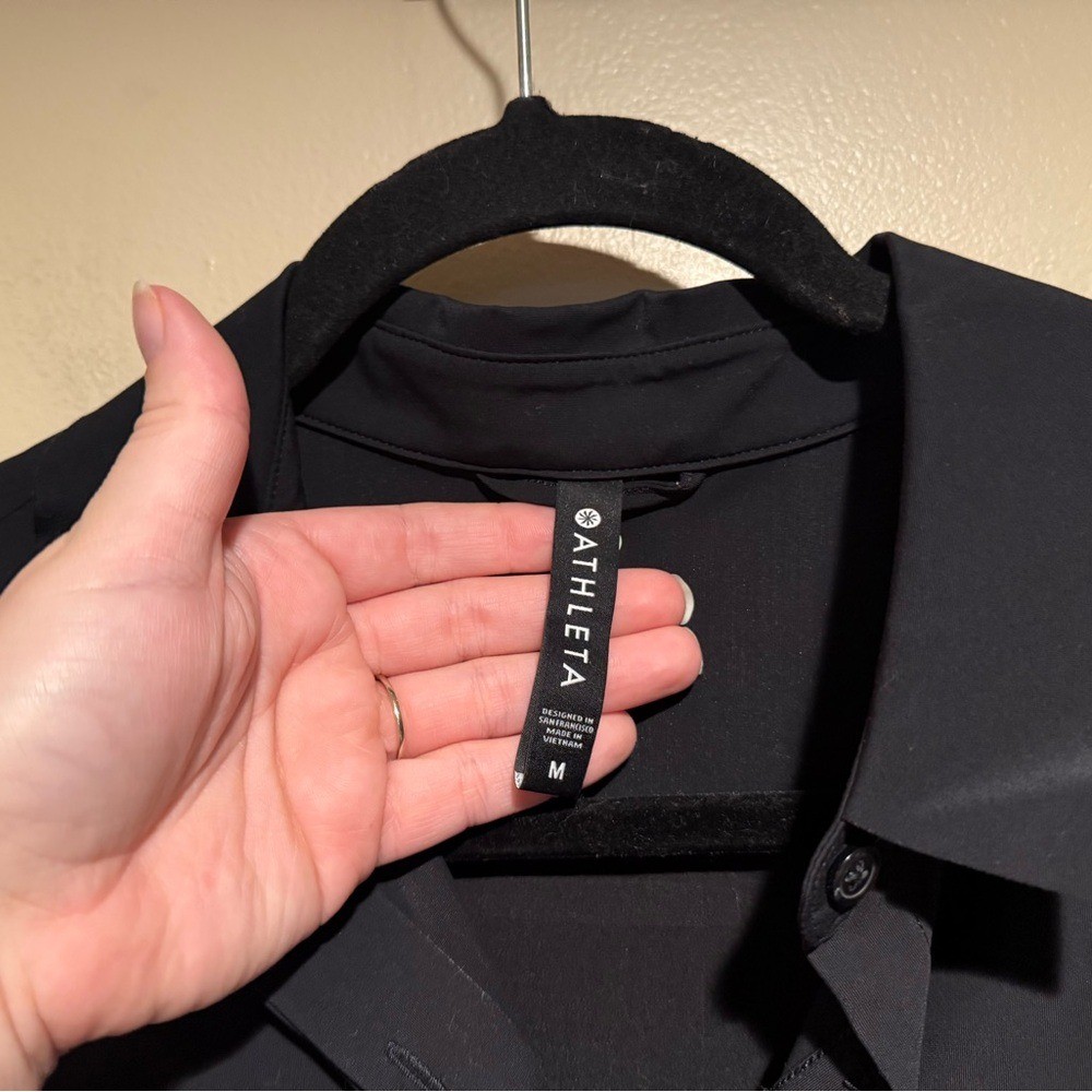 Athleta Black Button Down Shirt - image 6