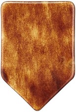 HOSCO Genuine Tortoiseshell Guitar Picks Home Base Shape Approx. 1mm Thickness