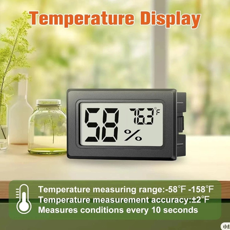 6 Pack Mini Hygrometer Indoor Humidity Meter, Small Digital Thermometer ...