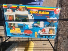Vintage 1984 Playworld Toys Lil Playmates Space Station Vehicles  Figures Set