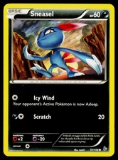 Sneasel - 51/106 NM Common Flashfire Pokemon