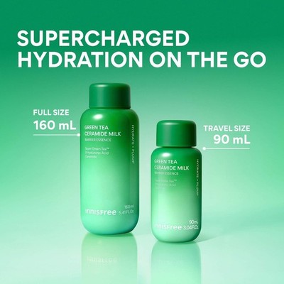 NIB 100%Authentic innisfree Green Tea Ceramide Korean Milk Toner,3sizes