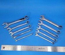 Snap-on Stubby Combination Wrench Set 516 To 6mm To 19mm Oex 10 Pcs T-2-9