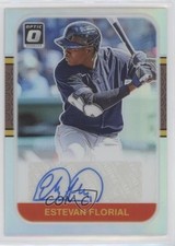 2021 Donruss Optic Retro 1987 Signatures Holo Prizm Estevan Florial Auto 0s1o