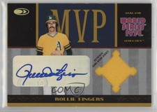 2004 Donruss World Series MVPs Materials Signatures Rollie Fingers Auto HOF 0vf5
