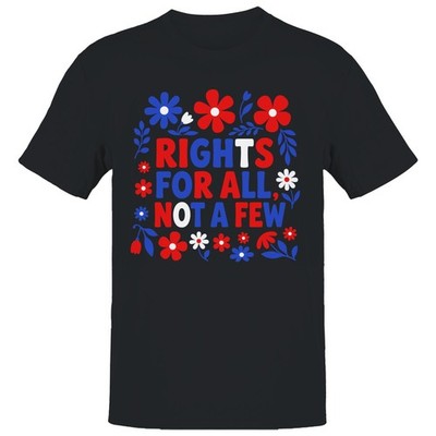 Rights For All Not A Few Floral Men's T-shirt