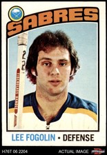 1976 Topps #253 Lee Fogolin Sabres 7 - NM