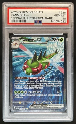 2025 Pokemon Destined Rivals Yanmega ex #228/182 PSA 10 GEM MINT