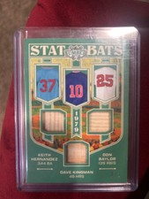 Leaf lumber 2025 stat bats Keith Hernandez, Dave Kingman, Don Baylor /2
