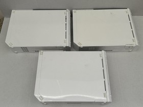 Lot of 3 Tested Working Nintendo Wii Game Consoles RVL-001 & Accessories