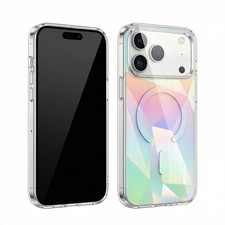 Premium Luxury Iridescent Gradient Plated Phone Case fits iPhone 15 16 17 Series