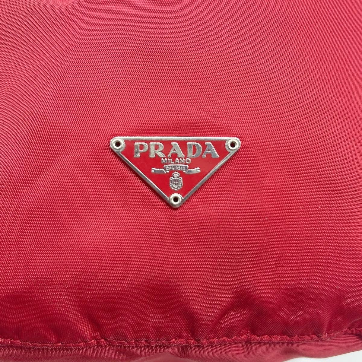 PRADA triangle logo drawstring bag pouch nylon re… - image 2
