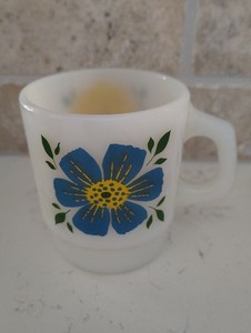 Fireking Milk Glass Mug | eBay