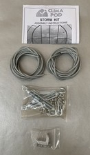 Climapod Greenhouse Storm Kit - 2 x 10' Steel Cables, Connecting Plates & More