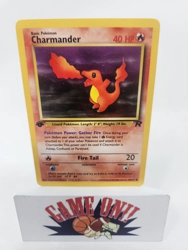 Pokémon TCG Charmander Rocket 1st Edition 50/82 NM BUF
