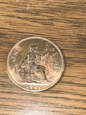 1966 UK One BIG Penny-UNCIRCULATED-LUSTER COIN - Image 1 of 2