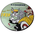 Vintage B.F. Goodrich Tires Porcelain Sign - Old Auto Car Mechanic Gas Pump Sign