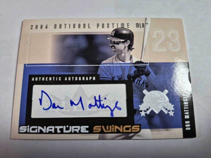 Don MATTINGLY 2004 Fleer National Pastime Signature Swings Autograph #3/35 AUTO 