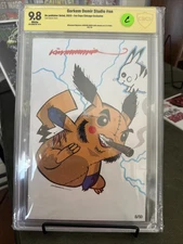 Gorkem Demir Cover Gallery 9.8 CBCS Pikachu Wolverine Logan. Signed And Remarked